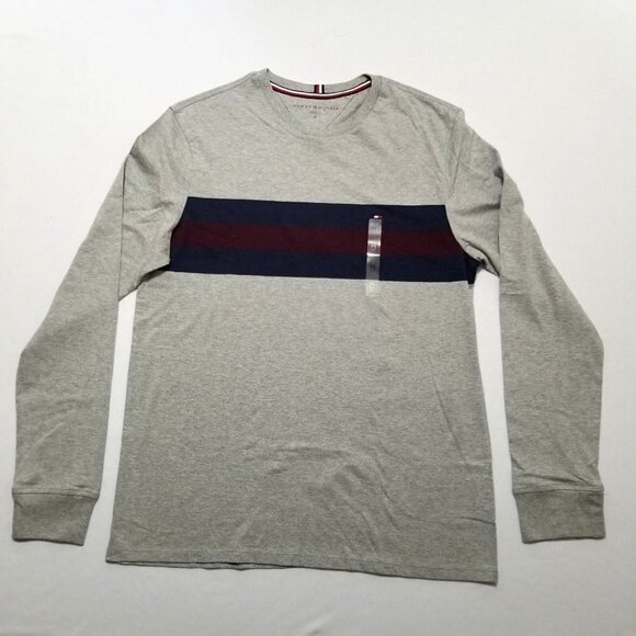 Tommy‎ Hilfiger Men's Long Sleeve Crewneck T-Shirt Big Size XXL - Picture 1 of 5